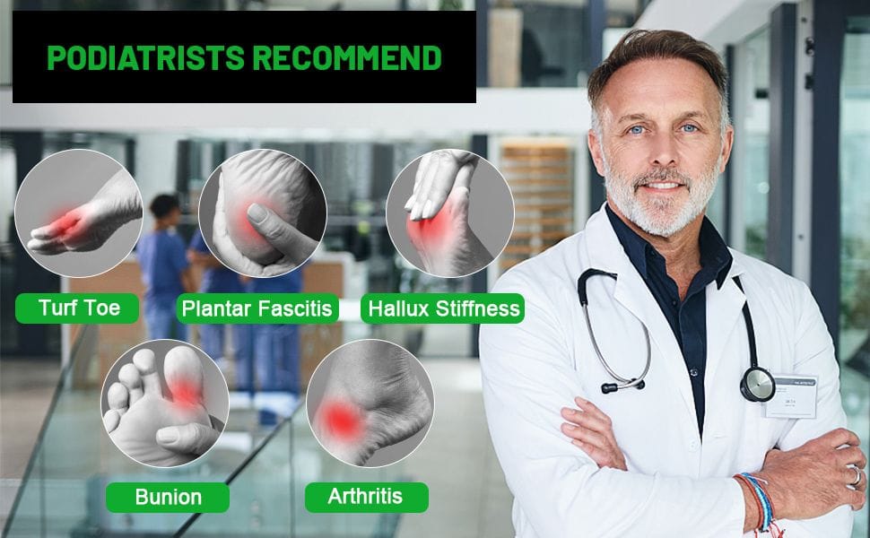 Plantillas de fibra de carbono, 1 par de plantillas rígidas para el alivio del dolor y la recuperación de la artritis del dedo gordo del pie, Hallux rigidus2 (7)