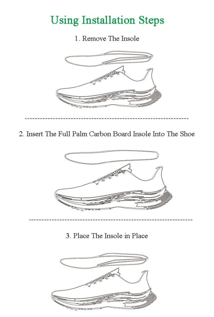 Gold Performance Insoles-Customized Carbon Fiber Inserts, Non-Cleated Shoes-Basketball, Volleyball, Racquet Sports, Running & Mo ( (3)