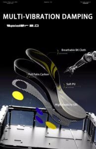 Plantillas de fibra de carbono: cosméticamente diseñadas para mejorar el rendimiento atlético de jugadores de baloncesto y atletas de ( (5)