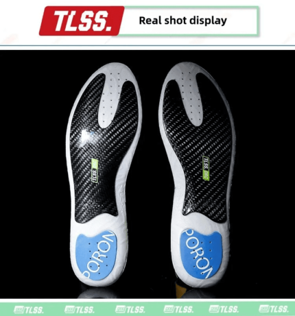 Professional Carbon Fiber Soccer Insoles TLSS – Shock Absorption Sports Orthotics for Football Cleats (15)_PicCopilot_9ad7b TLSS carbon fiber soccer insoles pair – real product shot