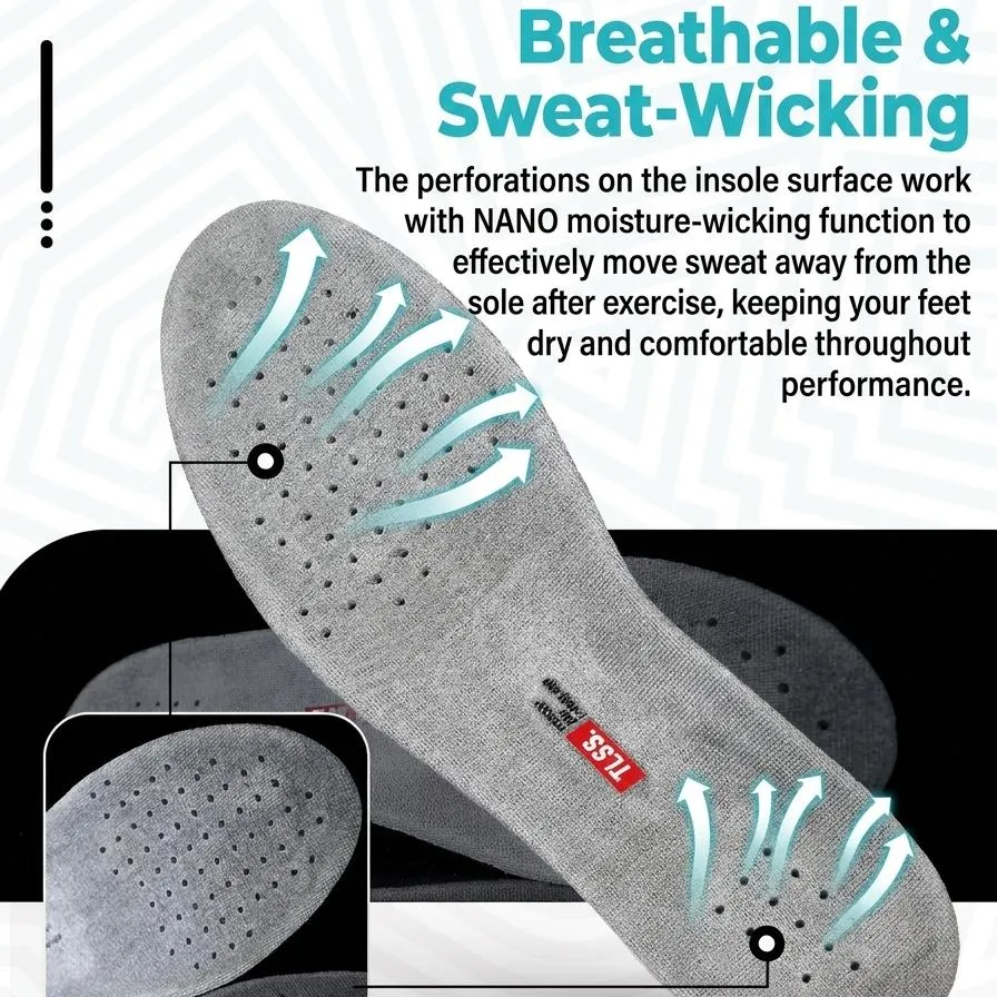Carbon Fiber Soccer Insoles for Football Cleats – TLSS Shock Absorption Orthotics - 画像 (7)