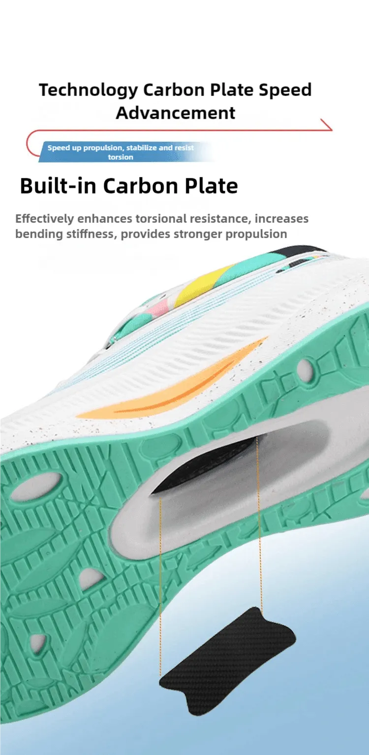 Carbon Plate Shoes Running Shoes Ultra Light Cushion Sole - Image 9