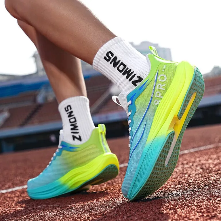 Mannen Vrouwen Koolstofplaat Running Schoenen Mesh Sneakers (12)