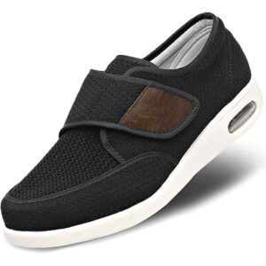 Calzado para hombres con edema diabético - Zapatillas anchas y ligeras para caminar